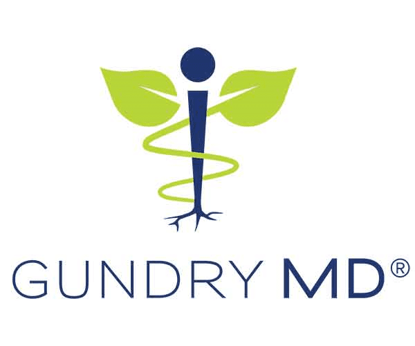 A logo of the name gundry md