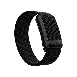 A black band with a metal clasp on it.